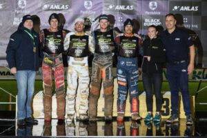 Kurtz, Thomsen, Kubera & Fricke defy the rain to storm into Speedway GP for 2025