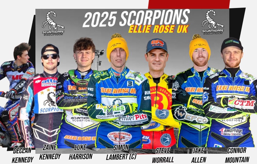 The Scunthorpe Scorpions reveal complete 2025 line up